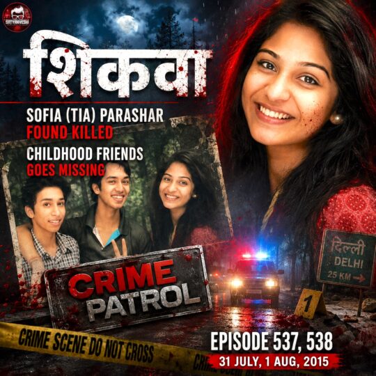 Crime Patrol | Shikwa: Sofia (Tia) Parashar found killed, childhood friends goes missing (Episode 537, 538 on 31 July, 1 Aug, 2015)