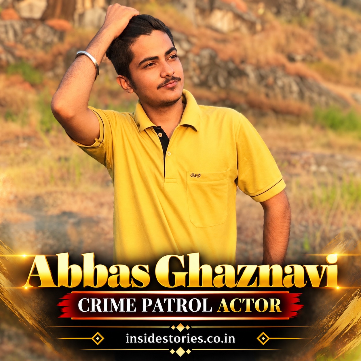 Abbas Ali Ghaznavi posing for a portrait photo
